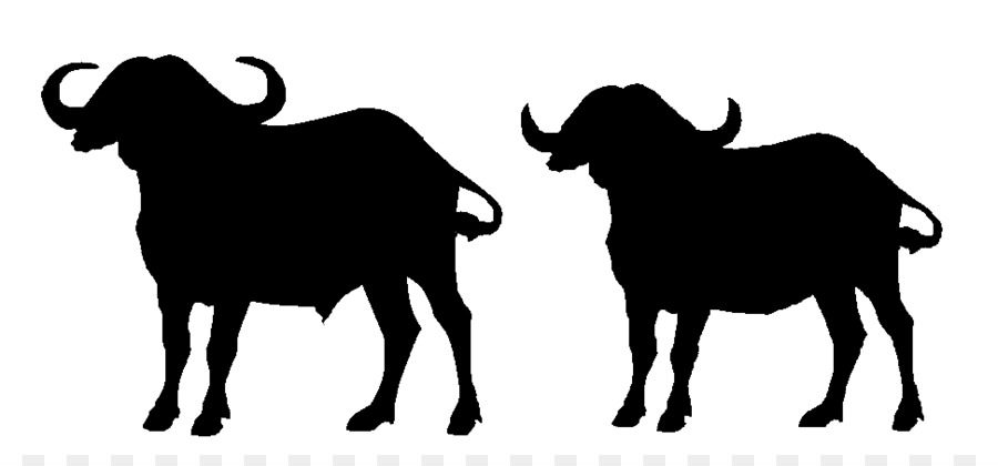 Water buffalo Scalable Vector Graphics Clip art - Buffalo Silhouette png download - 971*442 - Free Transparent Buffalo png Download.
