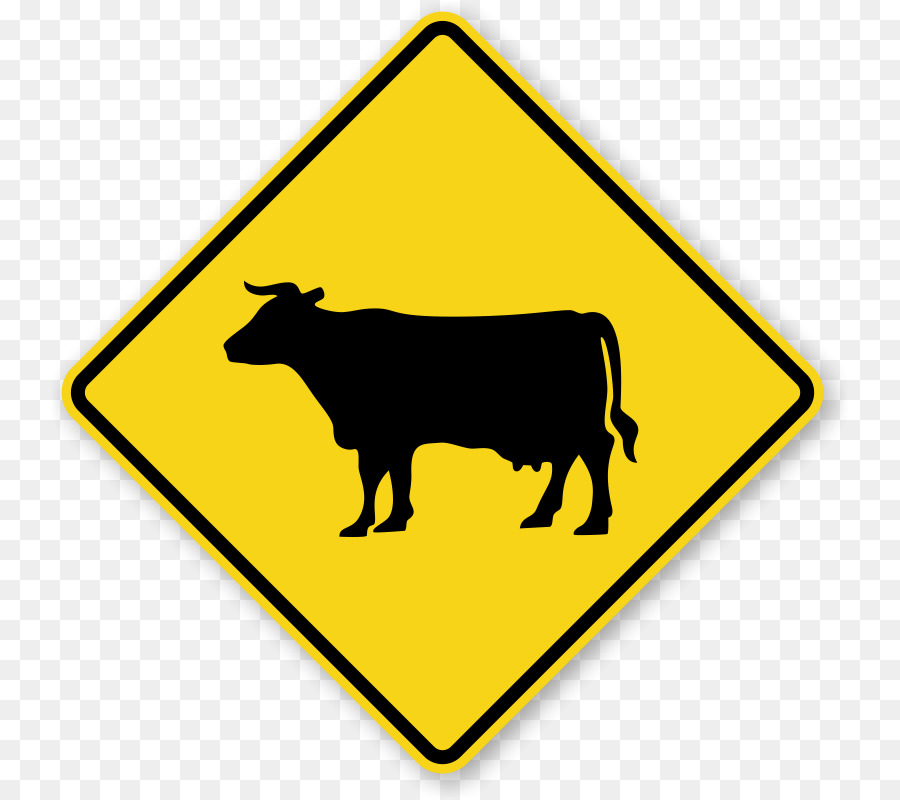 Cattle Sheep Water buffalo Traffic sign Warning sign - Cattle Images png download - 800*800 - Free Transparent Cattle png Download.