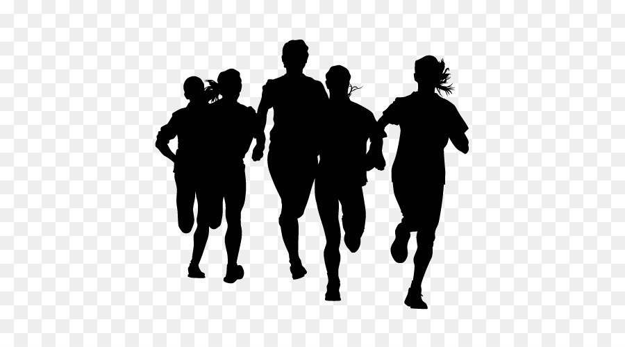 Running Sprint Marathon - Silhouette png download - 500*500 - Free Transparent Running png Download.