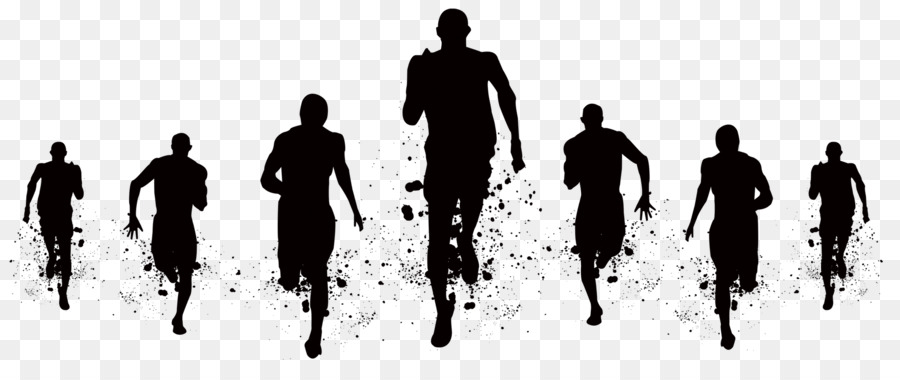Hyderabad Marathon Running Sport Silhouette - Run silhouette png download - 5701*2317 - Free Transparent Hyderabad Marathon png Download.
