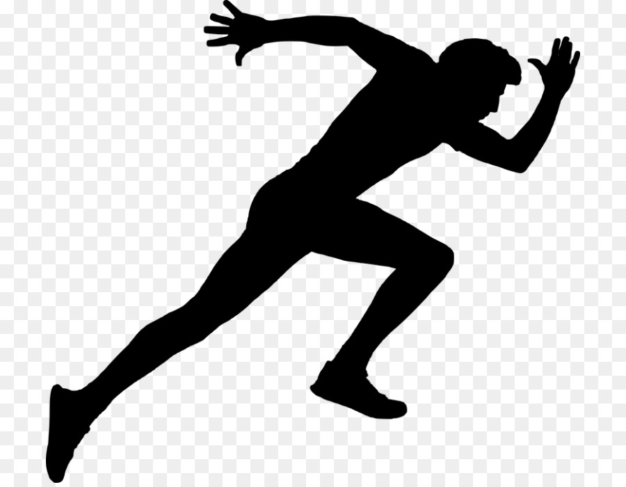 Sprint Long-distance running Track & Field - Silhouette png download - 768*694 - Free Transparent  png Download.
