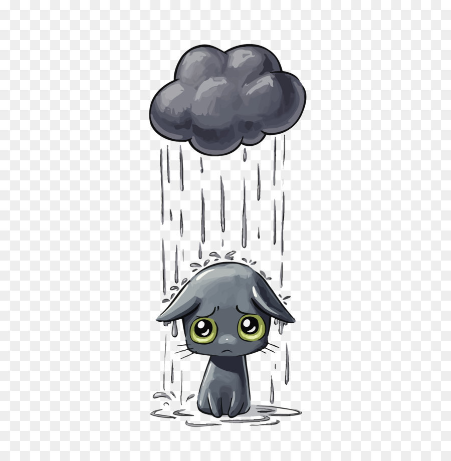 Cat Kitten Drawing Dog Illustration - Vector sad cat png download - 1500*2120 - Free Transparent Cat png Download.