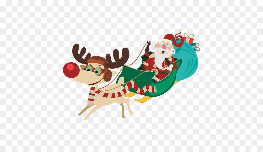 Santa Claus Village Reindeer Sled Christmas - santa sleigh png download - 512*512 - Free Transparent Santa Claus png Download.