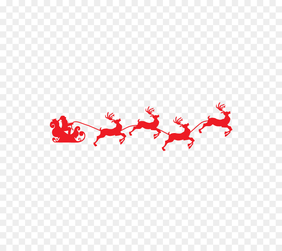 Reindeer Santa Claus Sled Clip art - santa sleigh png download - 600*784 - Free Transparent Reindeer png Download.
