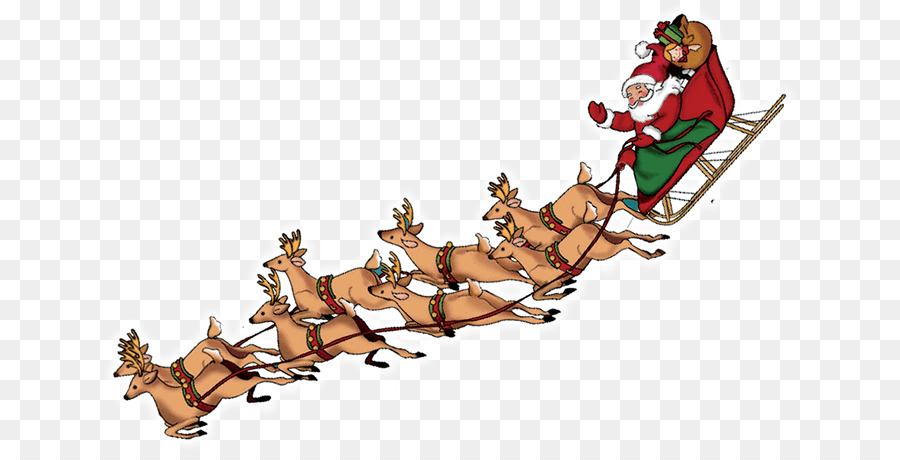 Reindeer Santa Claus Rudolph Clip art - santa
