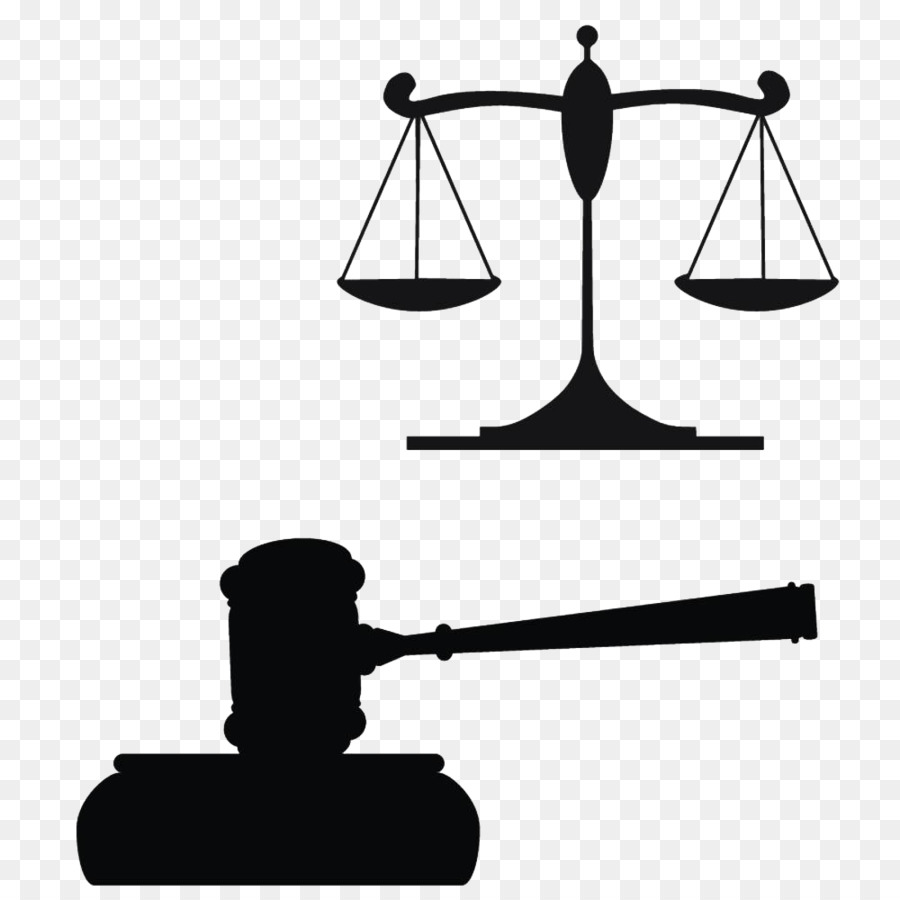 Gavel Justice Judge Clip art - Black balance hammer silhouette png download - 1000*1000 - Free Transparent Gavel png Download.