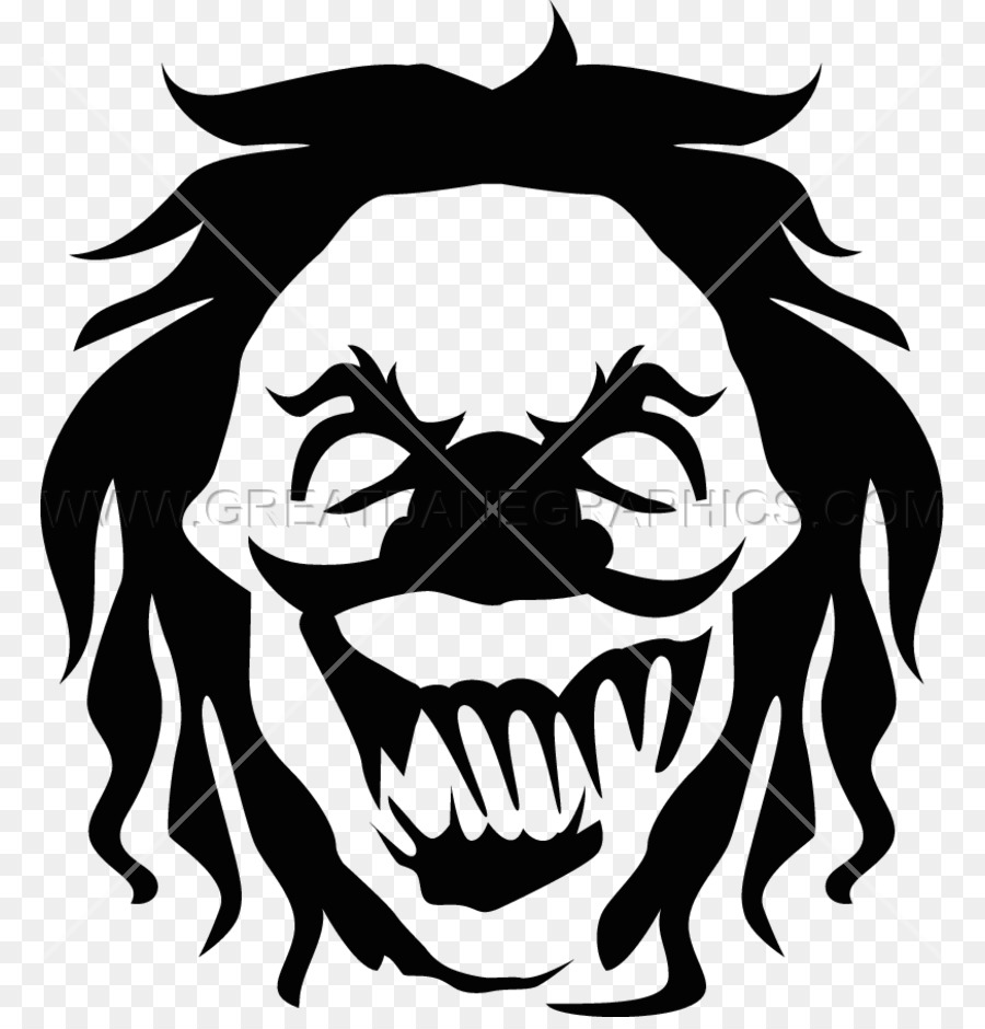 Black and white Visual arts Evil clown Clip art - clown png download - 825*929 - Free Transparent Black And White png Download.