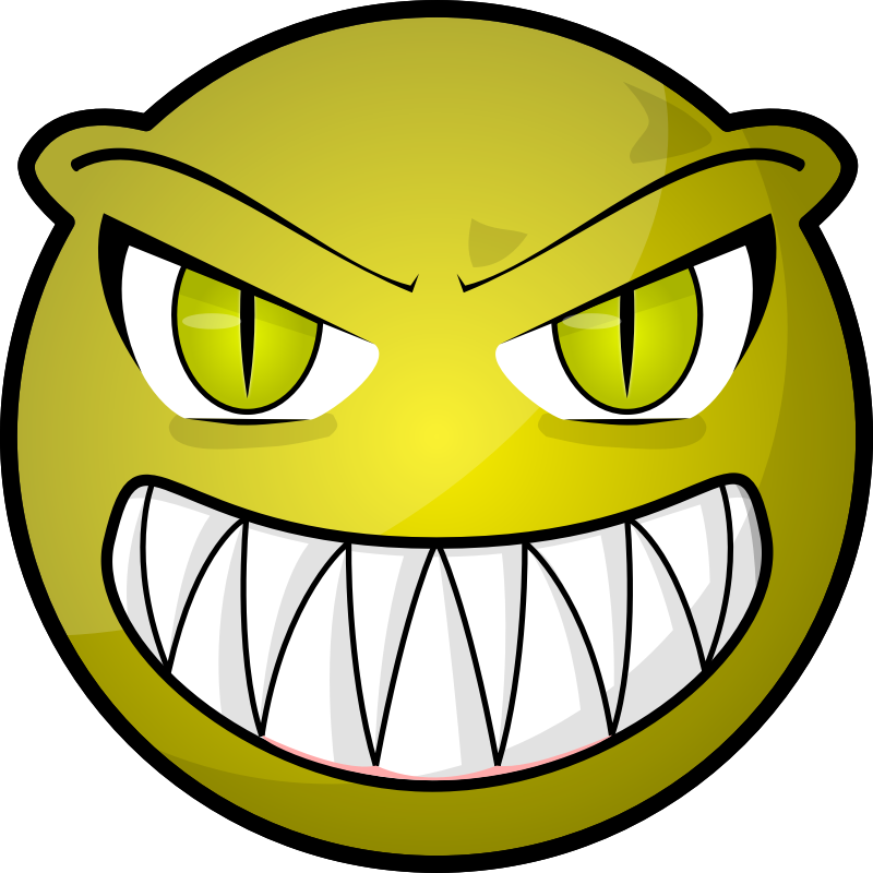 Cartoon Face Smiley Clip art - Scary Monster Cartoon png download - 800
