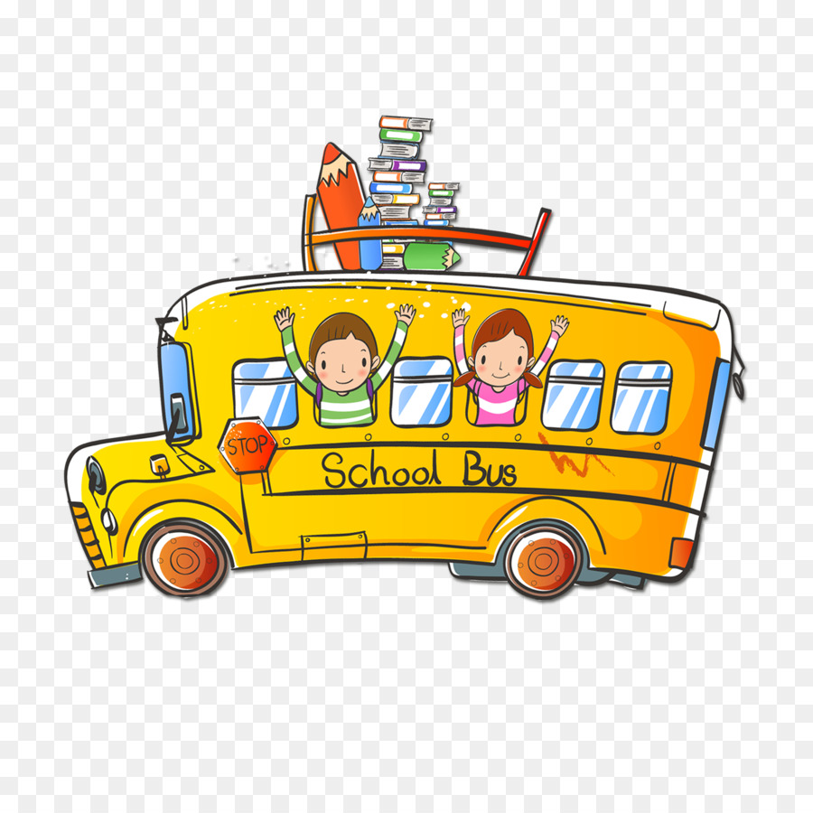 School bus - Cartoon school bus png download - 1501*1500 - Free Transparent Bus png Download.