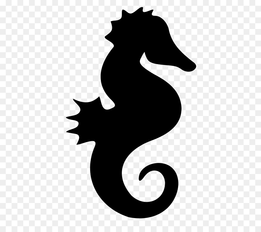 Seahorse Silhouette Clip art - seahorse png download - 566*800 - Free Transparent  Seahorse png Download.