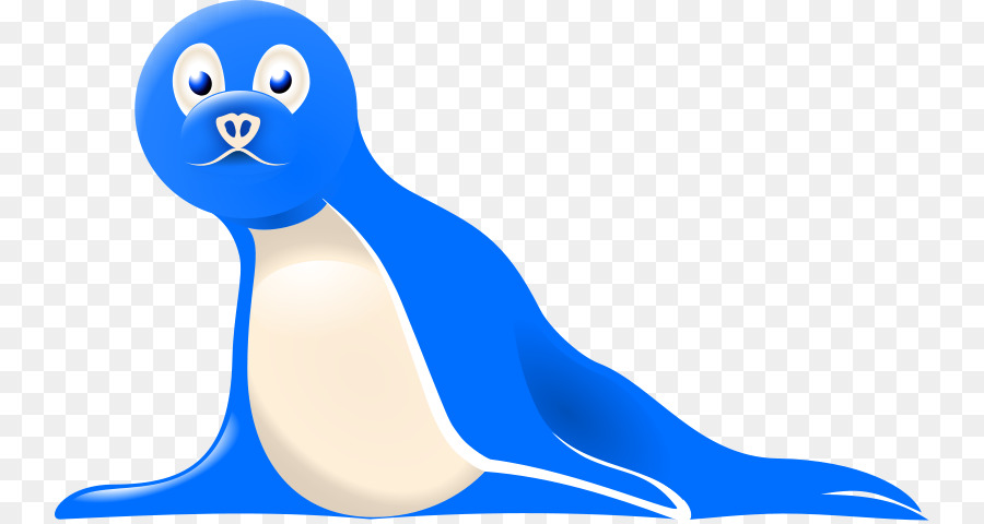 Earless seal Clip art Openclipart Image Harp seal - blue stamp png download - 800*477 - Free Transparent Earless Seal png Download.