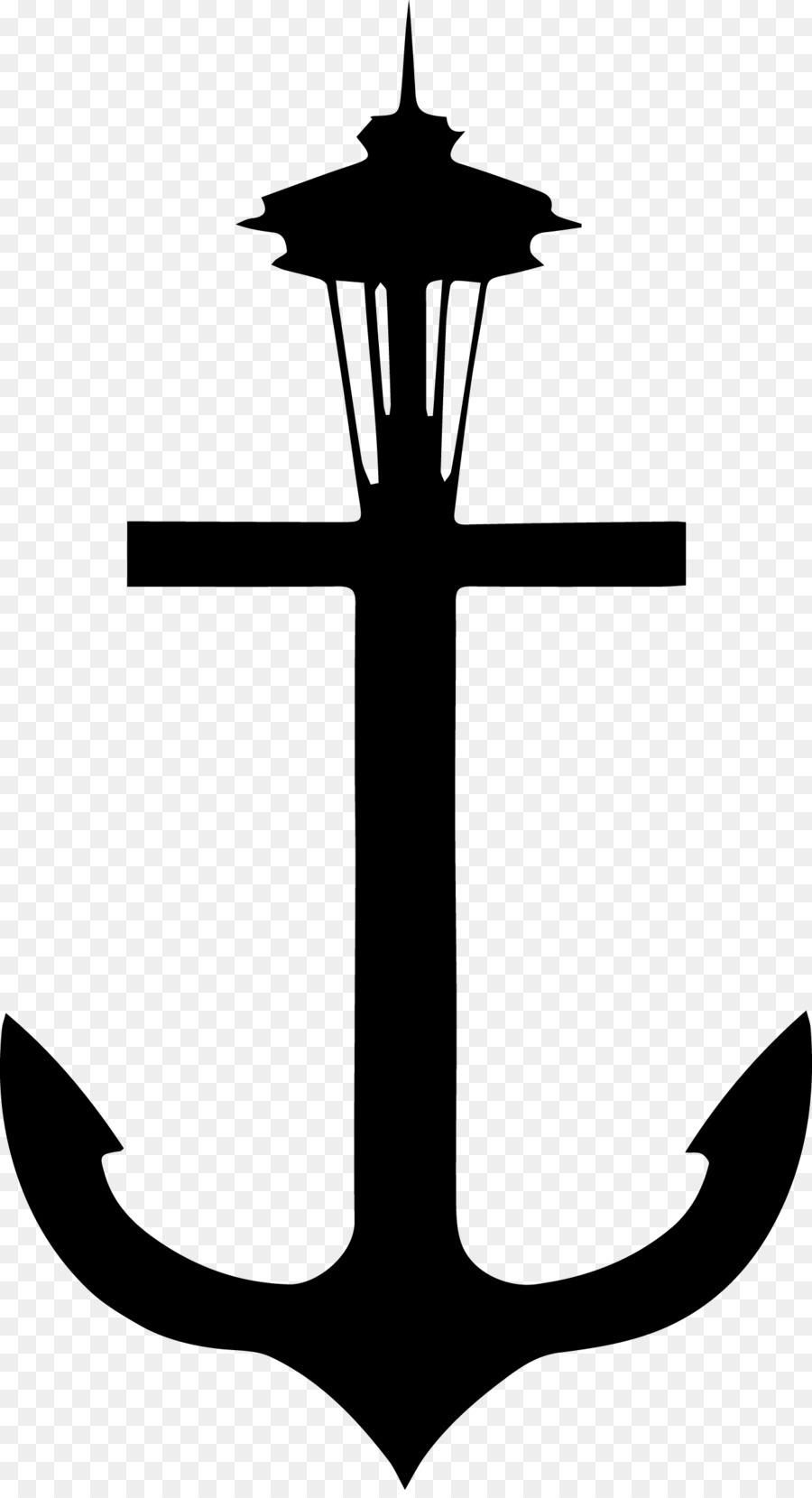 Anchor Black and white Clip art - seattle seahawks png download - 1301*2387 - Free Transparent Anchor png Download.