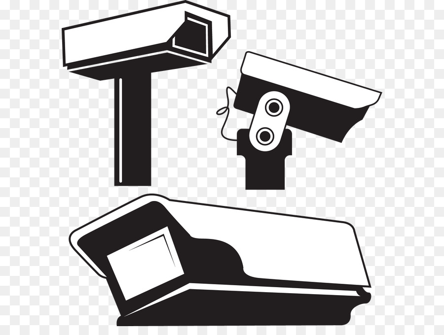Wireless security camera Clip art - Black and white camera vector png download - 650*662 - Free Transparent Camera png Download.