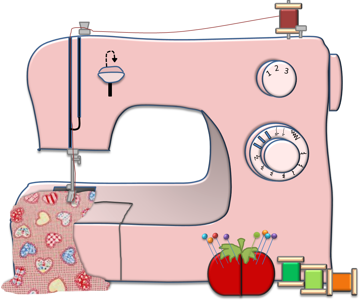 Sewing Machines Clip art Textile - hand sewing sewing clipart png