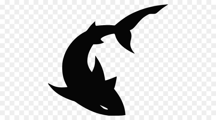 Shark Clip art Stencil Silhouette Image - shark png download - 500*500 - Free Transparent Shark png Download.