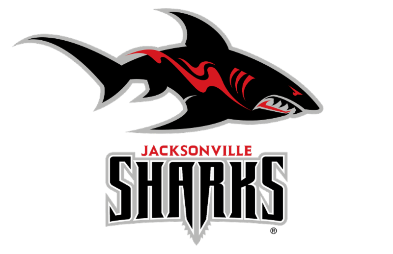 Jacksonville Sharks Logo American Football Great White Shark Shark