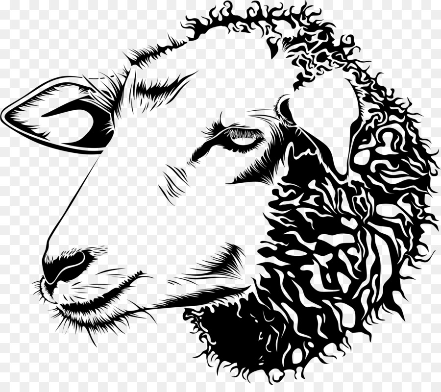 Cotswold sheep Goat Line art Drawing Clip art - cow head png download - 2234*1952 - Free Transparent Cotswold Sheep png Download.