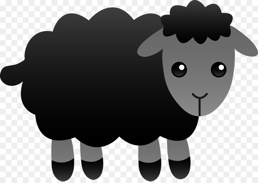 Baa, Baa, Black Sheep Baa Baa Black Sheep Nursery Rhyme Clip art - Cartoon Sheep Cliparts png download - 5817*4102 - Free Transparent Sheep png Download.