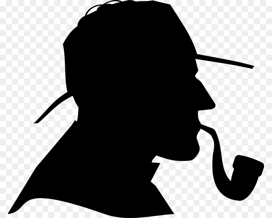 Detective Sherlock Holmes Clip art - Silhouette png download - 848*720 - Free Transparent Detective png Download.