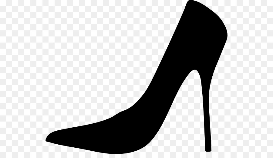 Shoe High-heeled footwear Sneakers Silhouette Clip art - print png download - 600*507 - Free Transparent  png Download.