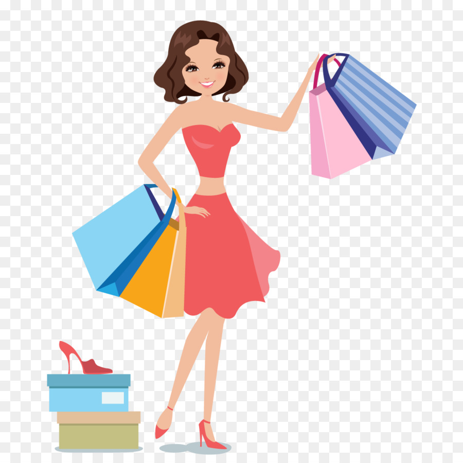 Shopping Woman Icon - Women shopping vector png download - 1200*1200 - Free Transparent  png Download.