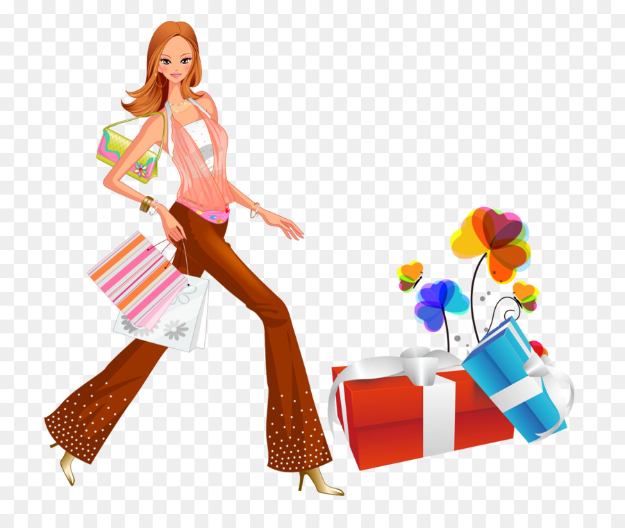 Shopping Woman Sticker Illustration - Shopping woman png download - 1479*1223 - Free Transparent Shopping png Download.