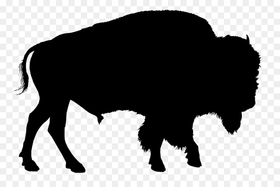 American bison Muskox Silhouette - Silhouette png download - 960*635 - Free Transparent American Bison png Download.