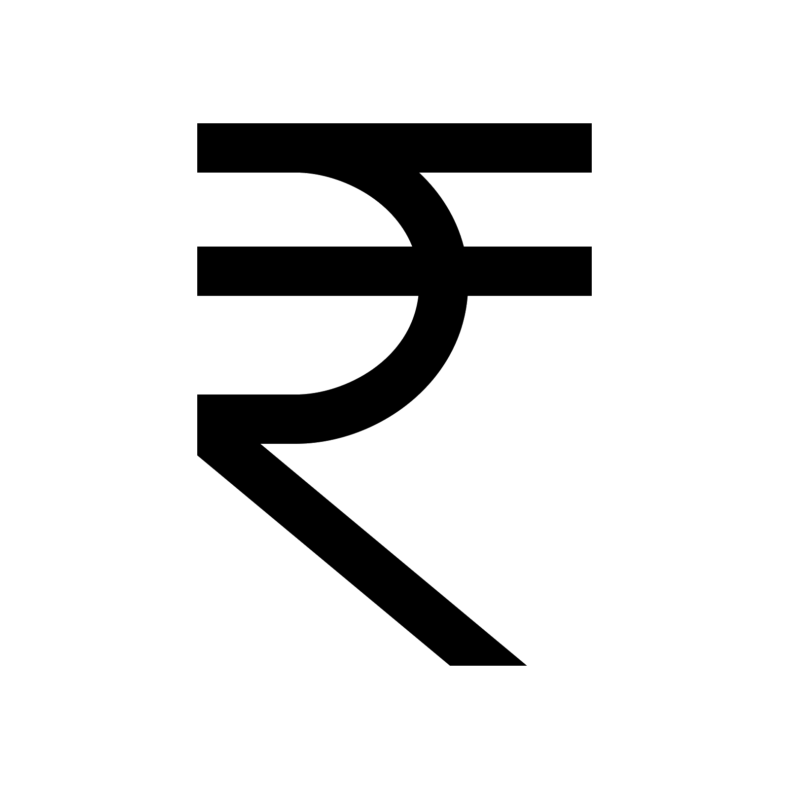 Indian Rupee Sign Currency Symbol India Png Download 1600 1600 