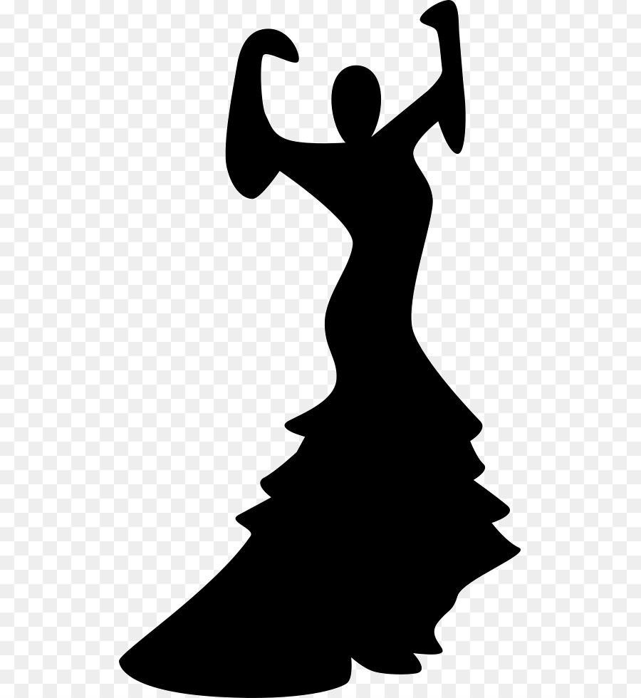 Dance Flamenco Silhouette Female - Silhouette png download - 565*980 - Free Transparent Dance png Download.