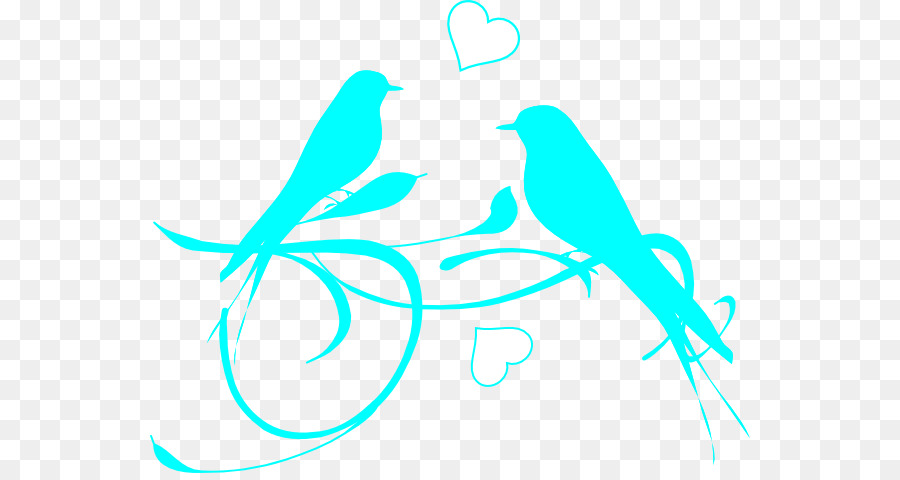 Lovebird Silhouette Clip art - Birds on branch png download - 600*473 - Free Transparent Lovebird png Download.