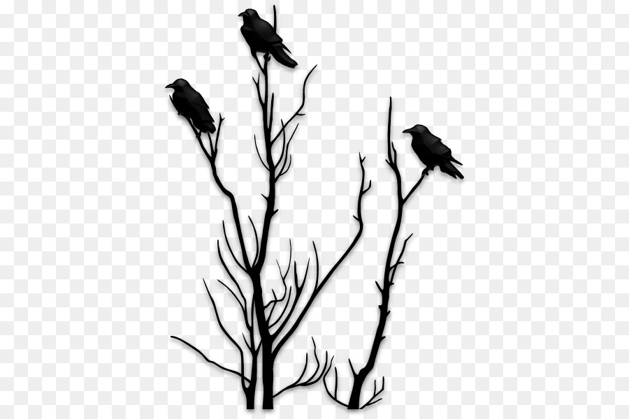 Silhouette Paper Stencil Tree - silhouette birds png download - 446*599 - Free Transparent Silhouette png Download.