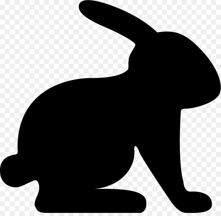 Silhouette Rabbit Easter Bunny Clip art - Silhouette png download - 981*946 - Free Transparent Silhouette png Download.