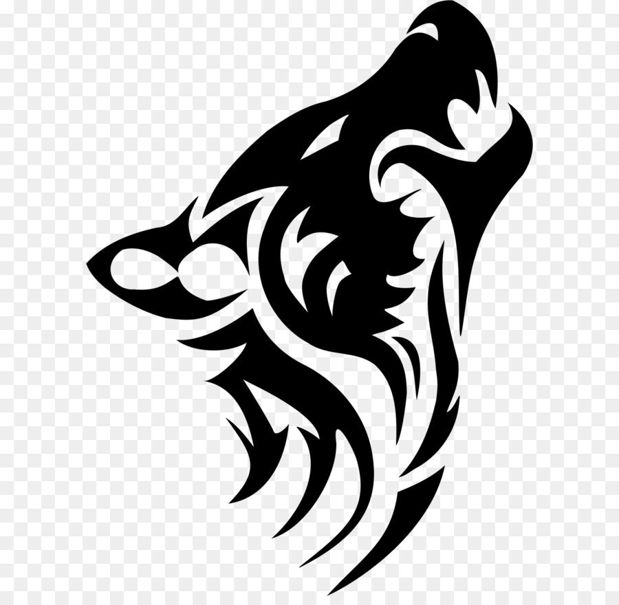 Dog Tattoo Tribe Arctic wolf Clip art - Tattoo wolf PNG image png download - 1367*1824 - Free Transparent Tattoo png Download.