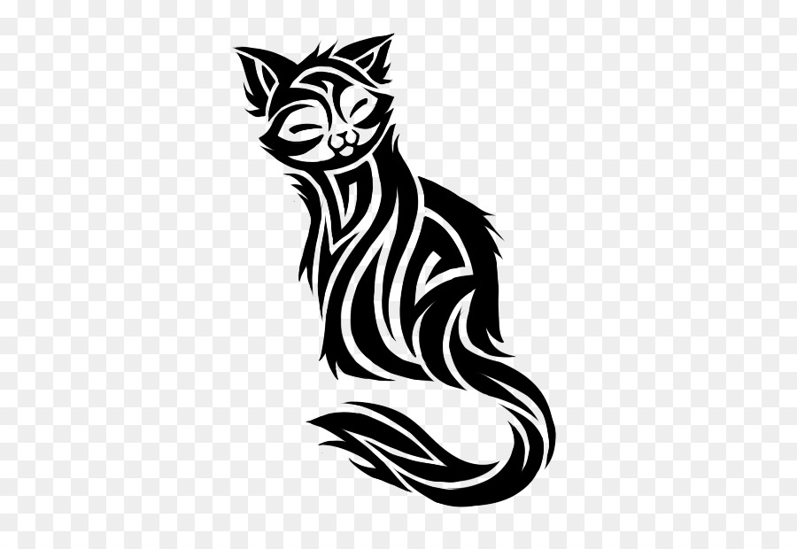 Cat Tattoo Flash - Cat png download - 412*612 - Free Transparent Cat png Download.