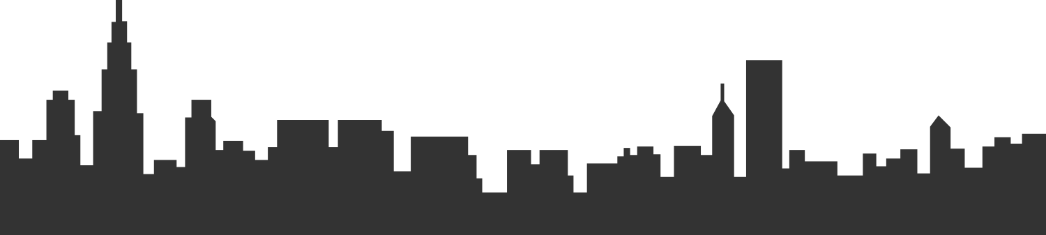 Chicago Skyline Silhouette - Chicago Skyline png download - 1500*337