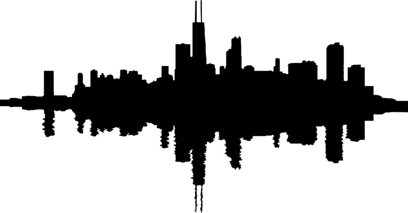 Chicago Skyline Vector graphics Clip art - Silhouette png download