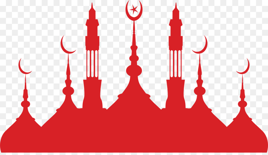 Mosque Silhouette Islamic architecture - Red Islamic Church png download - 4998*2843 - Free Transparent Mosque png Download.