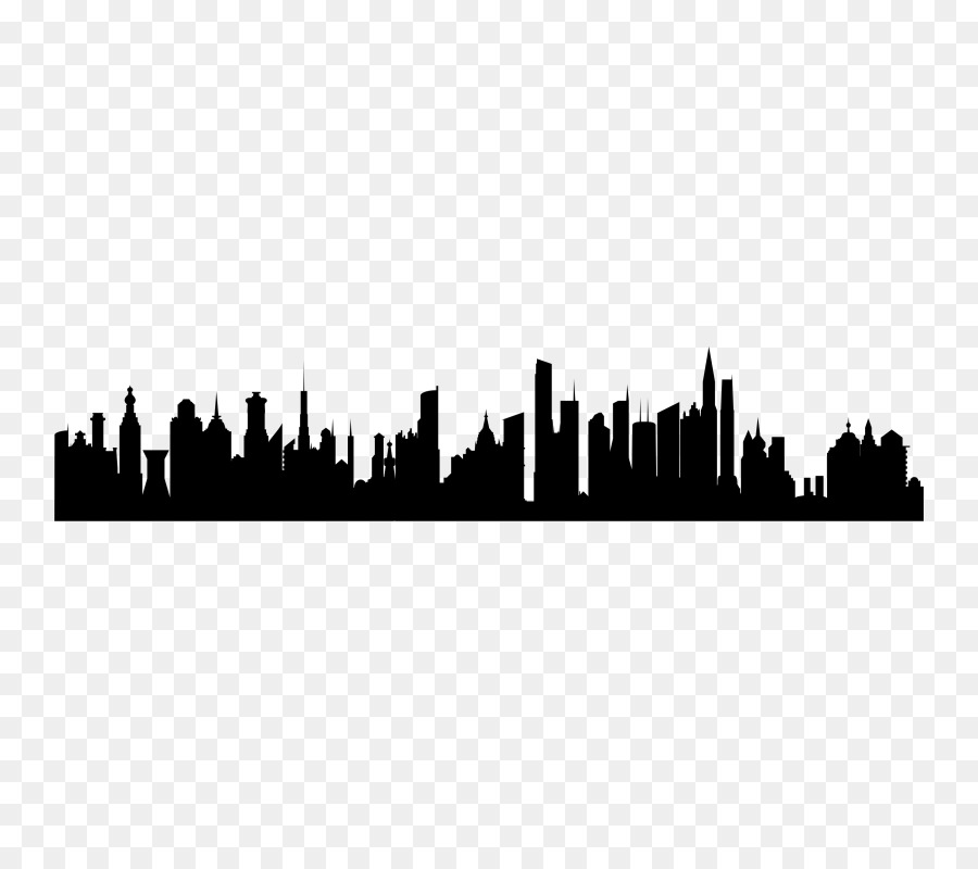 Silhouette City Skyline Text Building - Silhouette png download - 800*800 - Free Transparent Silhouette png Download.