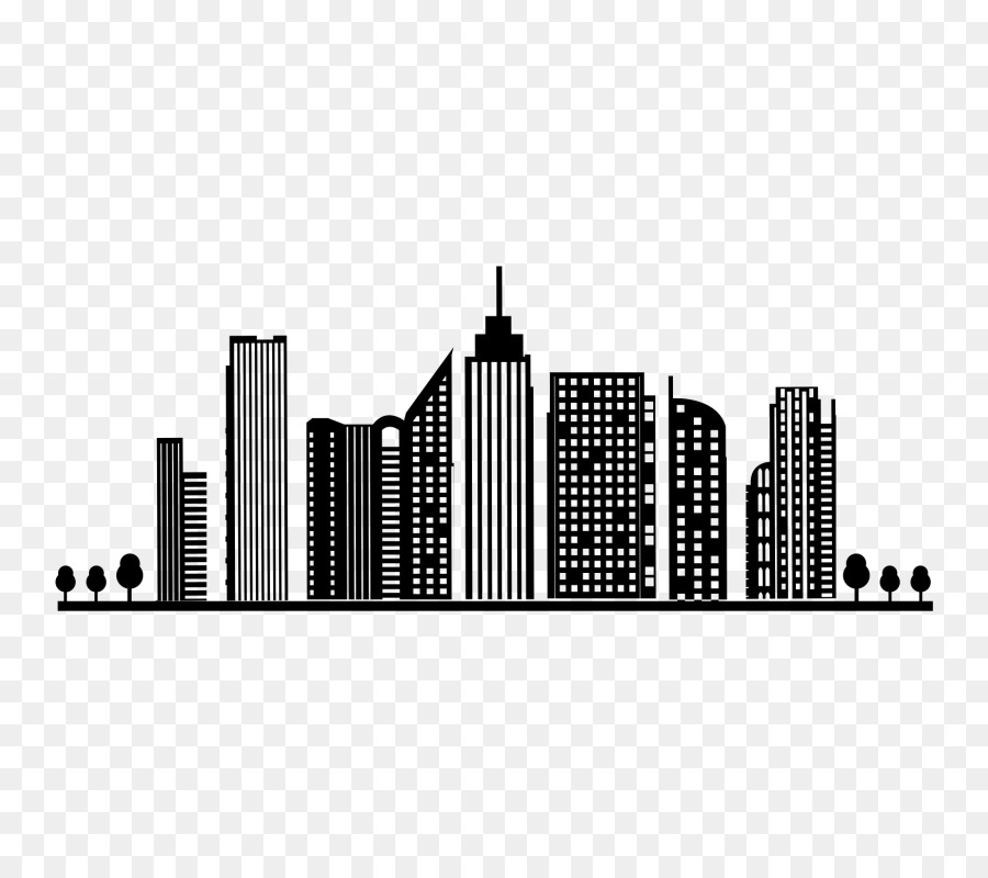 Skyline Building Silhouette City Paper - building png download - 800*800 - Free Transparent Skyline png Download.