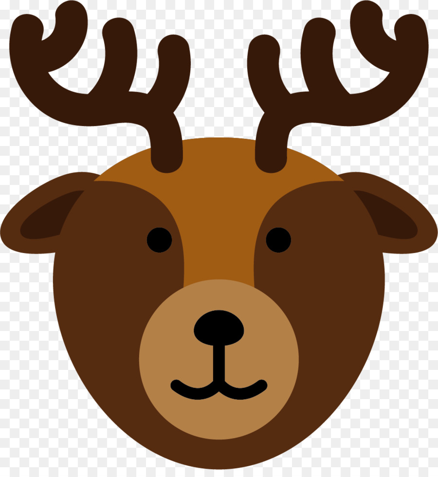 Reindeer Silhouette Illustration - Stag deer head png download - 1001*1073 - Free Transparent Deer png Download.