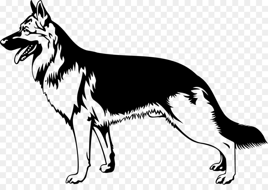 German Shepherd Dog breed Clip art - Silhouette png download - 2084*1440 - Free Transparent German Shepherd png Download.