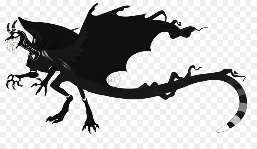 Dragon Black & White - M Silhouette Cartoon Font - poltergeist streamer png download - 2482*1381 - Free Transparent Dragon png Download.