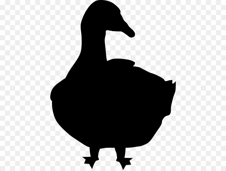 Goose Clip art Portable Network Graphics Silhouette Duck - goose silhouette png download png download - 500*675 - Free Transparent Goose png Download.