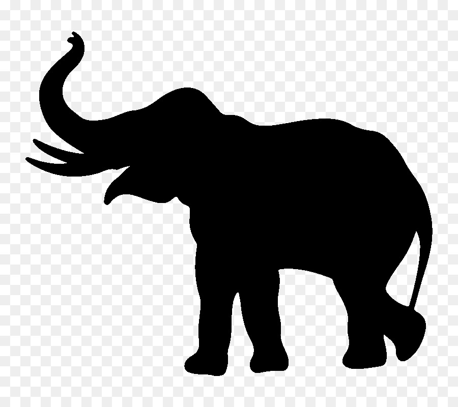 Silhouette Elephantidae Drawing Clip art - Silhouette png download - 800*800 - Free Transparent Silhouette png Download.
