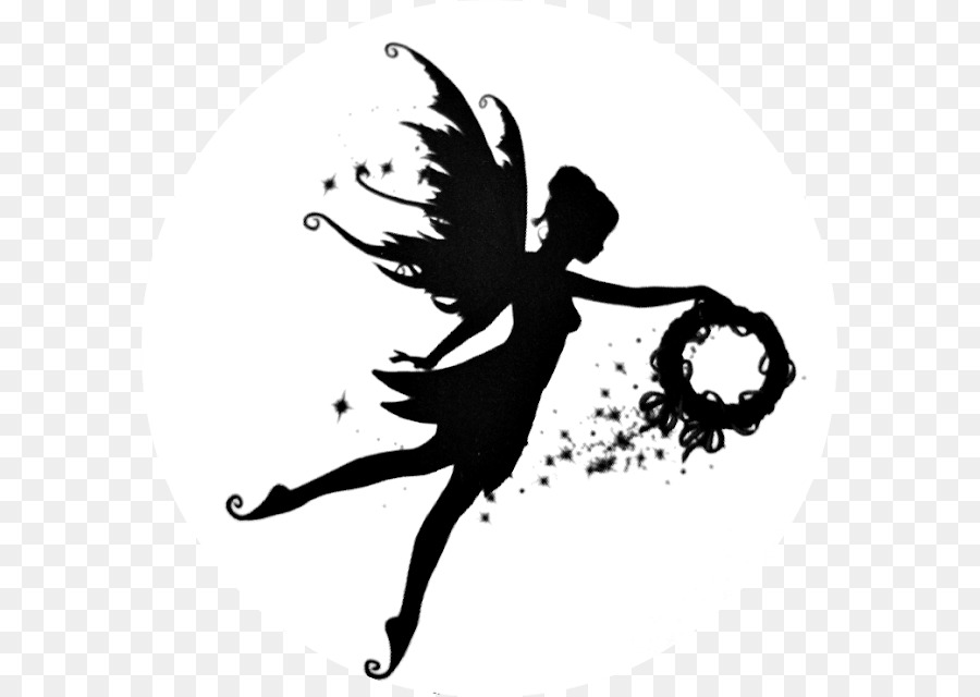 Silhouette Fairy Stencil Shadow - fairies png download - 639*640 - Free Transparent Silhouette png Download.