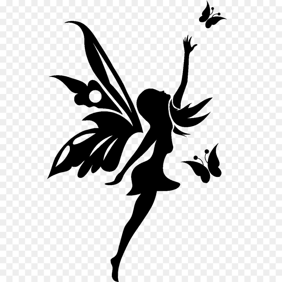 Tinker Bell Silhouette Fairy - wall decal png download - 1200*1200 - Free Transparent Tinker Bell png Download.