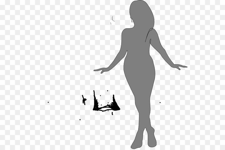 Silhouette Female body shape Woman Clip art - Silhouette png download - 600*596 - Free Transparent  png Download.
