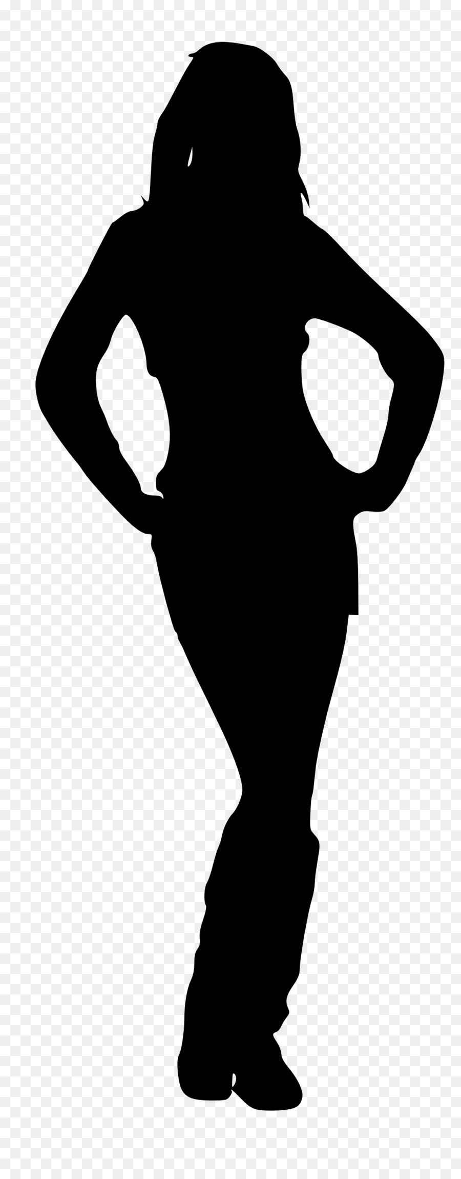 Female body shape Human body Woman Clip art - Silhouette png download - 1079*2740 - Free Transparent  png Download.