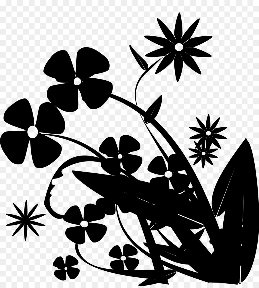 Clip art Flower Pattern Silhouette Leaf -  png download - 2175*2400 - Free Transparent Flower png Download.