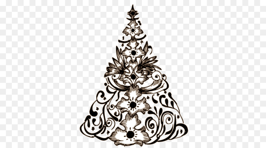 Christmas tree Drawing - Temporary Tattoo png download - 500*500 - Free Transparent Christmas Tree png Download.